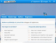 Tablet Screenshot of kitehigh.nl